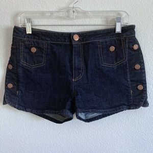 Marc By Marc Jacobs Denim Shorts W/ Buttoned Sides Size 8